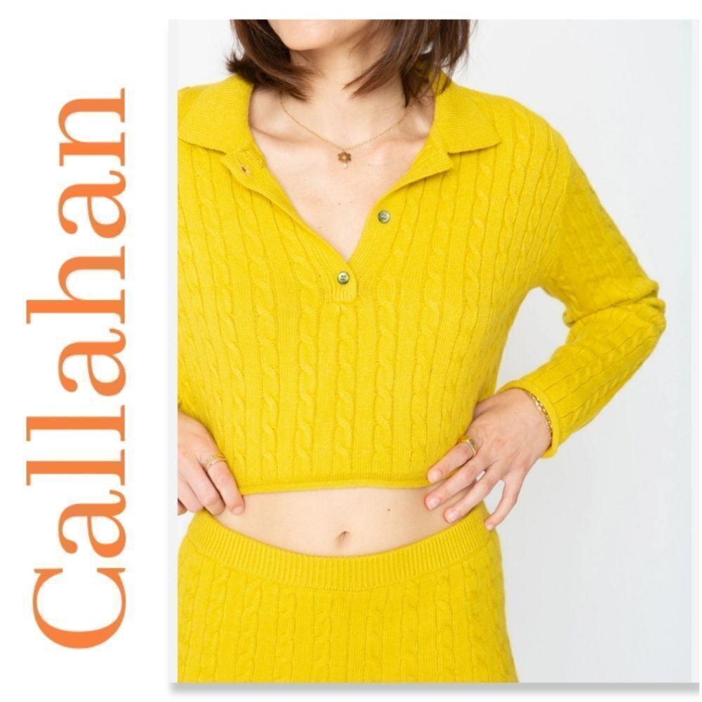 NWT CALLAHAN Daisy Polo in Dandelion